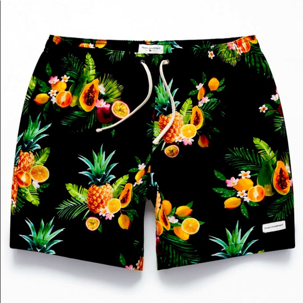 Modern amusement luau board shorts